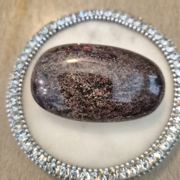 None Other - Natural Llanite Jasper Que Serra Palm Stone #12 New